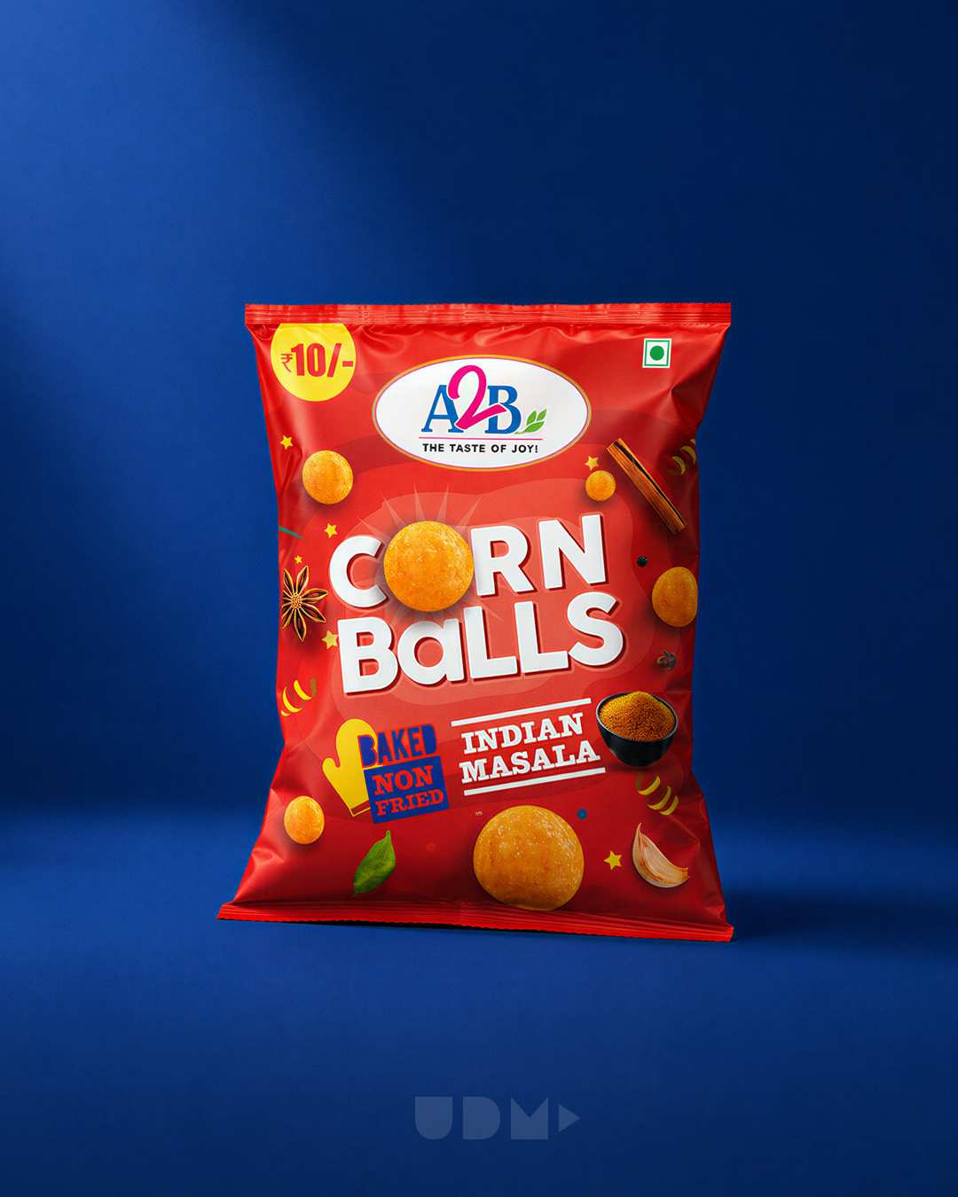 A2B Snackonauts corn snack packaging