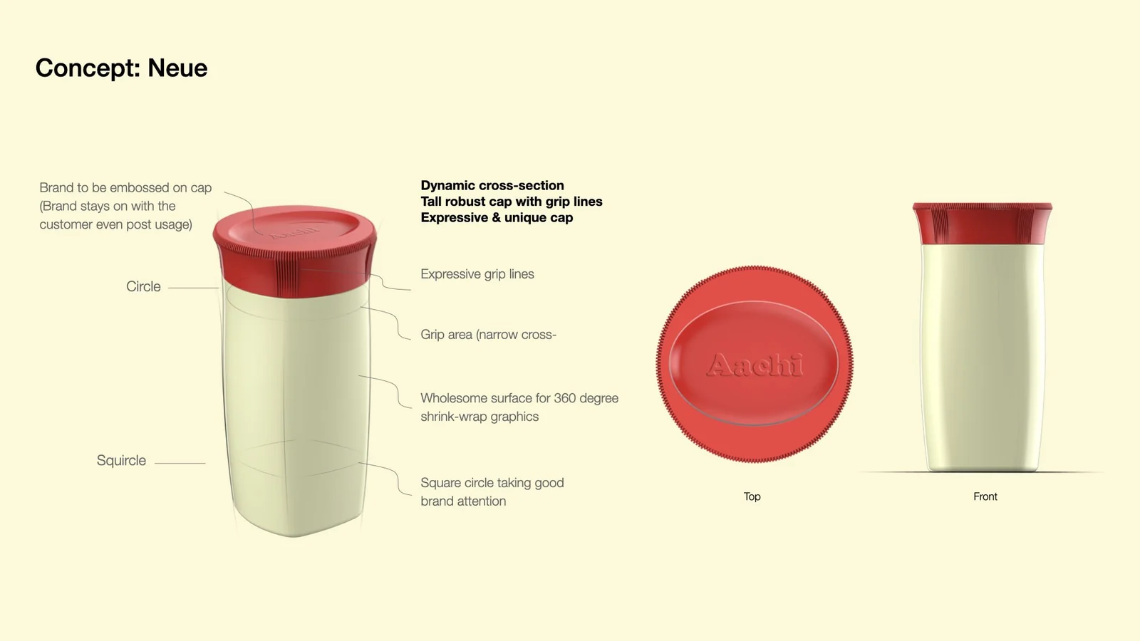 Aachi Badam Drink Mix structural packaging concept