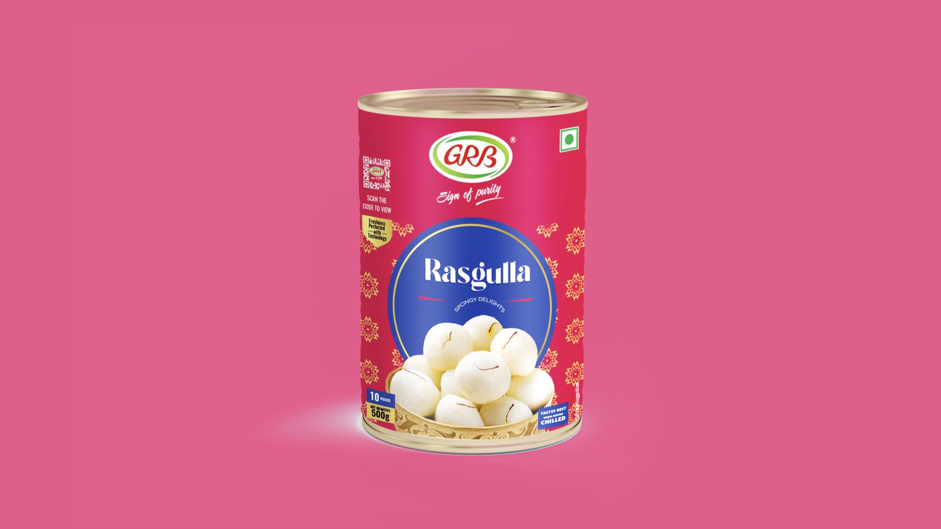 GRB Rasgulla redesigned packaging