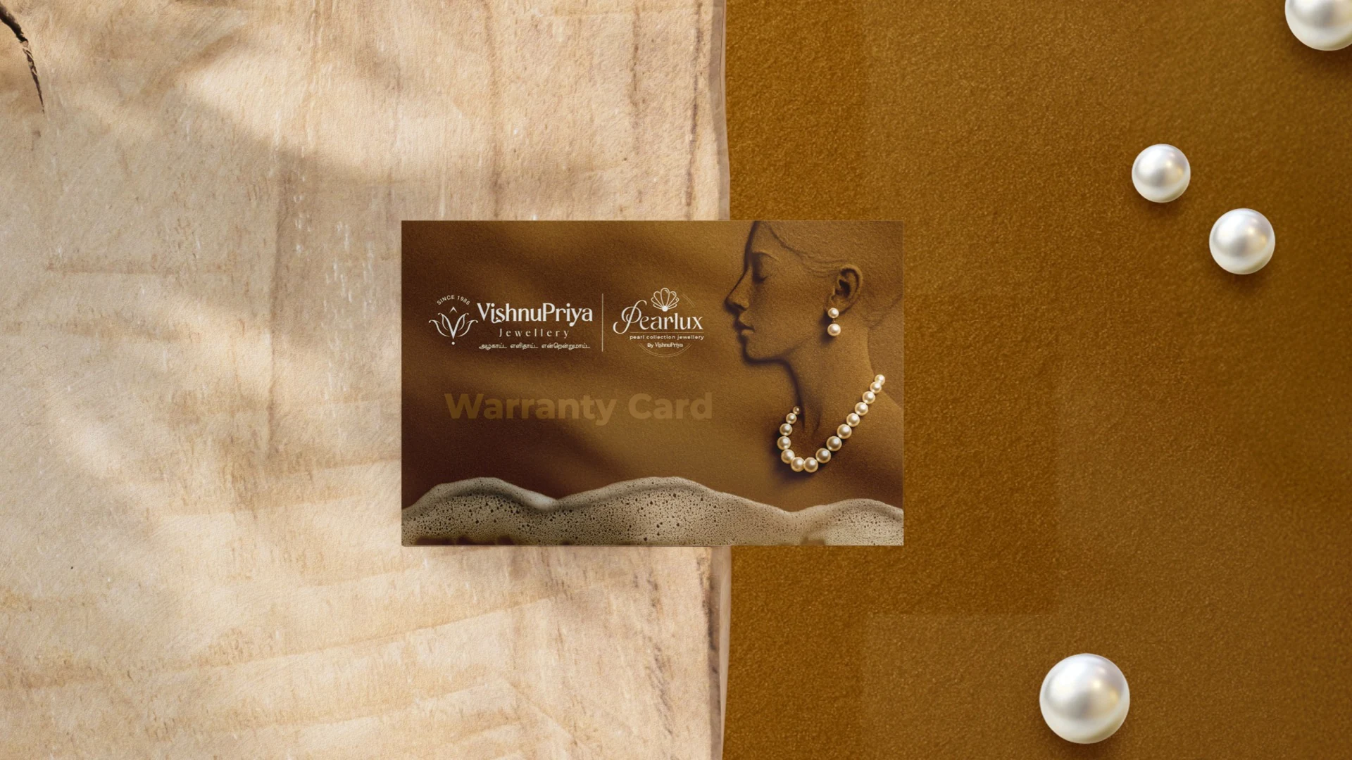 Pearlux warranty card